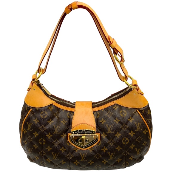 LOUIS VUITTON BROWN MONOGRAM COATED CANVAS ETOILE CITY GM HOBO BAG - Picture 1 of 16
